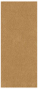 Natural Kraft Flat Paper 3 3/4 x 8 3/4 - 50/Pk