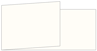 Crest Natural White Fold Away Invitation 4 x 9 1/4 - 25/Pk