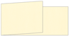Eames Natural White (Textured) Fold Away Invitation 4 x 9 1/4 - 25/Pk