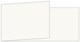 Eggshell White Fold Away Invitation 4 x 9 1/4 - 25/Pk