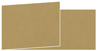 Natural Kraft Fold Away Invitation 4 x 9 1/4 - 25/Pk