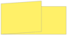 Factory Yellow Fold Away Invitation 4 x 9 1/4 - 25/Pk