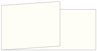 White Gold Fold Away Invitation 4 x 9 1/4 - 25/Pk
