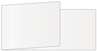 Pearlized White Fold Away Invitation 4 x 9 1/4 - 25/Pk