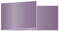 Metallic Purple Fold Away Invitation 4 x 9 1/4 - 25/Pk