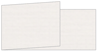 Linen Natural White Fold Away Invitation 4 x 9 1/4 - 25/Pk