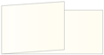 Natural White Pearl Fold Away Invitation 4 x 9 1/4 - 25/Pk