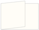 Crest Natural White Fold Away Invitation 5 x 7 - 25/Pk