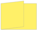 Factory Yellow Fold Away Invitation 5 x 7 - 25/Pk