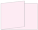 Pink Feather Fold Away Invitation 5 x 7 - 25/Pk