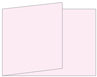 Pink Feather Fold Away Invitation 5 x 7 - 25/Pk