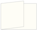 White Gold Fold Away Invitation 5 x 7 - 25/Pk