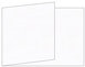 Linen Solar White Fold Away Invitation 5 x 7 - 25/Pk