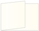Natural White Pearl Fold Away Invitation 5 x 7 - 25/Pk