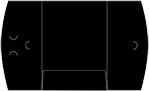 Black Single Panel Folders (9 x 12) 10/Pk