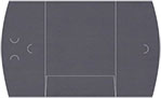 Linen Charcoal Single Panel Folders (9 x 12) 10/Pk