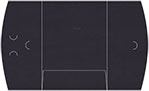 Linen Black Single Panel Folders (9 x 12) 10/Pk