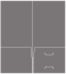 Linen Charcoal Pocket Folder 9 x 12 - 10/Pk