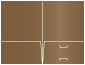 Bronze Pocket Folder 5 3/4 x 8 3/4 - 10/Pk