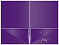 Purple Pocket Folder 5 3/4 x 8 3/4 - 10/Pk