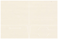 Linen Baronial Ivory Pocket Folder 9 x 12 - 10/Pk