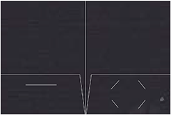 Linen Black Pocket Folder 9 x 12 - 10/Pk