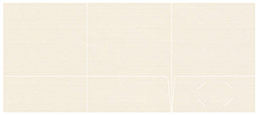 Linen Baronial Ivory Three-Pocket Folder 9 x 12 - 10/Pk