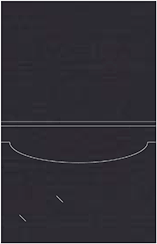 Linen Black Capacity Folders Style A (8 3/4 x 11 1/4) 10/Pk