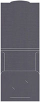 Linen Charcoal Capacity Folders Style B (12 1/4 x 9 1/4) 10/Pk