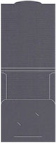 Linen Charcoal Capacity Folders Style B (12 1/4 x 9 1/4) 10/Pk
