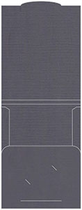 Linen Charcoal Capacity Folders Style B (12 1/4 x 9 1/4) 10/Pk