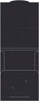 Linen Black Capacity Folders Style B (12 1/4 x 9 1/4) 10/Pk