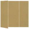 Natural Kraft Gate Fold Invitation Style A (5 x 7) - 10/Pk