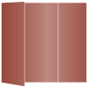 Red Satin Gate Fold Invitation Style A (5 x 7)