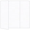 Linen Solar White Gate Fold Invitation Style A (5 x 7) - 10/Pk