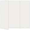 Linen Natural White Gate Fold Invitation Style A (5 x 7) - 10/Pk