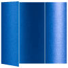 Blue Silk Gate Fold Invitation Style A (5 x 7) - 10/Pk