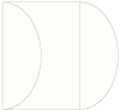 Crest Natural White Gate Fold Invitation Style C (5 1/4 x 7 1/4)