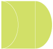 Citrus Green Gate Fold Invitation Style C (5 1/4 x 7 1/4) - 10/Pk