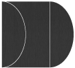 Eames Graphite (Textured) Gate Fold Invitation Style C (5 1/4 x 7 1/4)