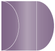 Metallic Purple Gate Fold Invitation Style C (5 1/4 x 7 1/4) - 10/Pk