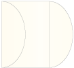 Natural White Pearl Gate Fold Invitation Style C (5 1/4 x 7 1/4) - 10/Pk