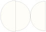 Crest Natural White Round Gate Fold Invitation Style D (5 3/4 Diameter) - 10/Pk