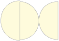 Crest Baronial Ivory Round Gate Fold Invitation Style D (5 3/4 Diameter) - 10/Pk