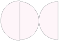 Light Pink Round Gate Fold Invitation Style D (5 3/4 Diameter) - 10/Pk