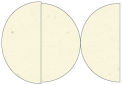 Milkweed Round Gate Fold Invitation Style D (5 3/4 Diameter) - 10/Pk