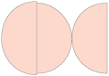 Ginger Round Gate Fold Invitation Style D (5 3/4 Diameter) - 10/Pk