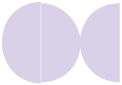 Purple Lace Round Gate Fold Invitation Style D (5 3/4 Diameter)