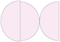 Lily Round Gate Fold Invitation Style D (5 3/4 Diameter) - 10/Pk