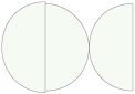 Mist Round Gate Fold Invitation Style D (5 3/4 Diameter) - 10/Pk